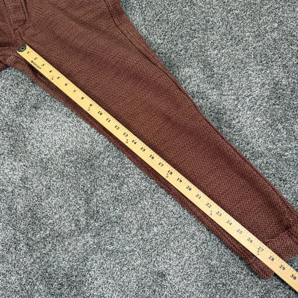 Taylor Stitch Apres Pant Men Medium Burgundy Rust Waffle Weave Drawstring Jogger